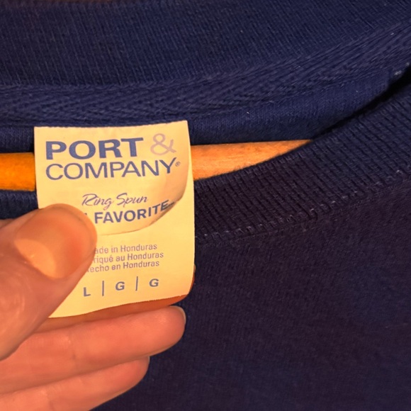 Port and Company Purple Proud Air Force Mom Sweatshirt - Picture 2 of 3